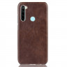 Кожаная накладка-чехол для Xiaomi Redmi Note 8T (коричневый)