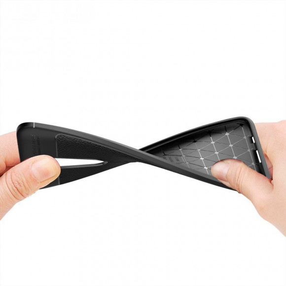 Чехол-накладка Litchi Grain для Xiaomi Redmi K30 (темно-синий) Чехол-накладка Litchi Grain для Xiaomi Redmi K30 (темно-синий)