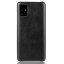 Кожаная накладка-чехол для Samsung Galaxy A51 (черный)