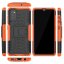 Чехол Hybrid Armor для Samsung Galaxy A41 (черный + оранжевый)