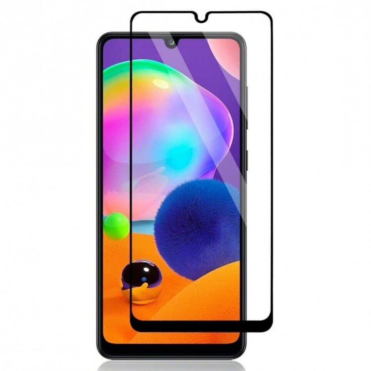 Защитное стекло 3D для Samsung Galaxy A31 (черный)