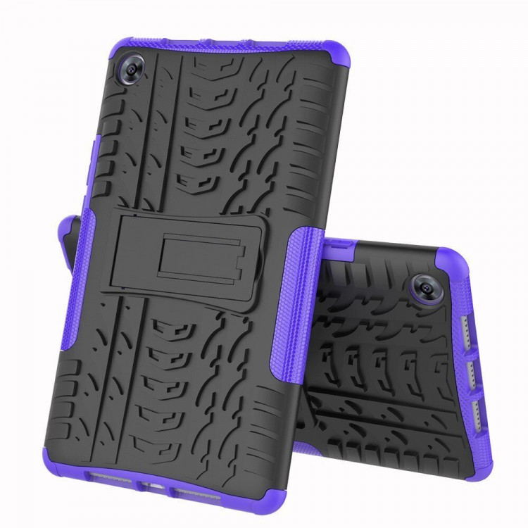 Чехол Hybrid Armor для Huawei MediaPad M5 8.4 (черный + фиолетовый)
