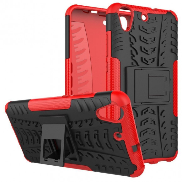 Чехол Hybrid Armor для Huawei Y6 II (черный + красный) Чехол Hybrid Armor для Huawei Y6 II (черный + красный)