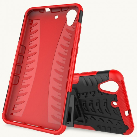 Чехол Hybrid Armor для Huawei Y6 II (черный + красный) Чехол Hybrid Armor для Huawei Y6 II (черный + красный)