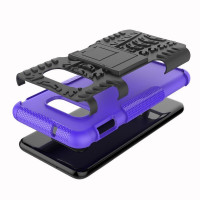 Чехол Hybrid Armor для Samsung Galaxy S10e (черный + фиолетовый)