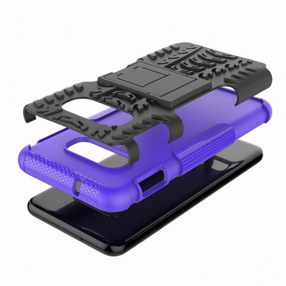 Чехол Hybrid Armor для Samsung Galaxy S10e (черный + фиолетовый) Чехол Hybrid Armor для Samsung Galaxy S10e (черный + фиолетовый)