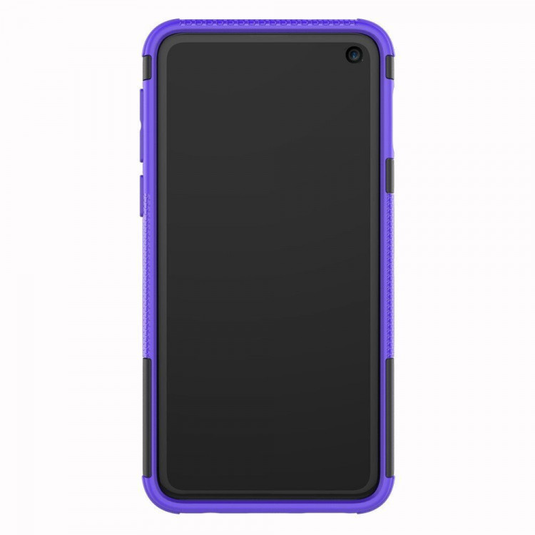 Чехол Hybrid Armor для Samsung Galaxy S10e (черный + фиолетовый)