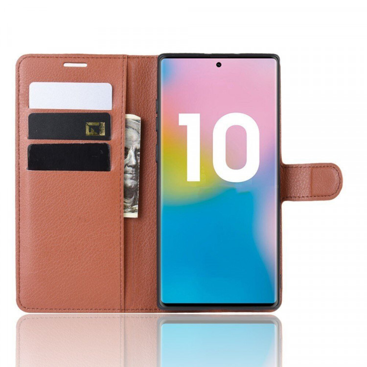 Чехол для Samsung Galaxy Note 10+ (Plus) (коричневый)
