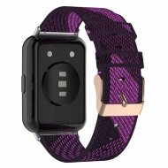 Нейлоновый ремешок с разноцветным плетением для Huawei Watch Fit 2 (фиолетовый) Нейлоновый ремешок с разноцветным плетением для Huawei Watch Fit 2 (фиолетовый)