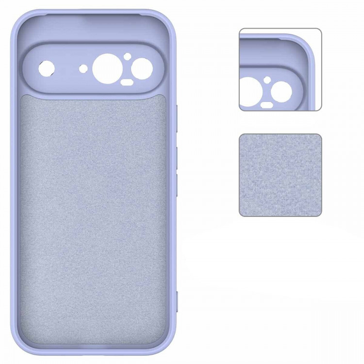 Силиконовый чехол Mobile Shell для Google Pixel 9 (фиолетовый)
