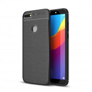 Чехол-накладка Litchi Grain для Huawei Honor 7C Pro / Enjoy 8 (черный) Чехол-накладка Litchi Grain для Huawei Honor 7C Pro / Enjoy 8 (черный)