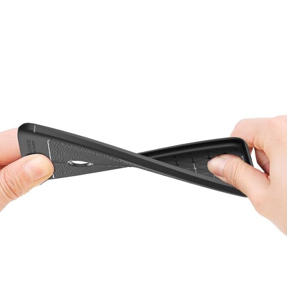 Чехол-накладка Litchi Grain для Huawei Honor 7C Pro / Enjoy 8 (черный) Чехол-накладка Litchi Grain для Huawei Honor 7C Pro / Enjoy 8 (черный)