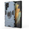 Чехол Armor Ring Holder для Samsung Galaxy S22 Ultra (темно-синий)