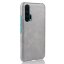 Кожаная накладка-чехол для Huawei Honor 20 Pro (серый)