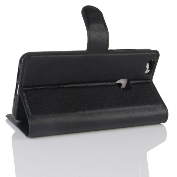 Чехол с визитницей для Huawei P10 Lite (черный) Чехол с визитницей для Huawei P10 Lite (черный)