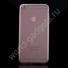 Чехол из мягкого пластика для iPhone 6 Plus (розовый)