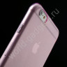 Чехол из мягкого пластика для iPhone 6 Plus (розовый)