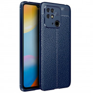 Чехол-накладка Litchi Grain для Xiaomi Redmi 10C (темно-синий) Чехол-накладка Litchi Grain для Xiaomi Redmi 10C (темно-синий)