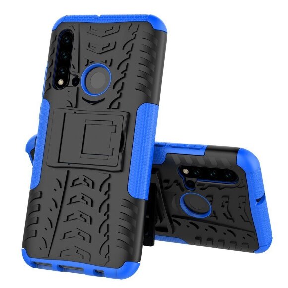 Чехол Hybrid Armor для Huawei P20 lite (2019) / nova 5i (черный + голубой) Чехол Hybrid Armor для Huawei P20 lite (2019) / nova 5i (черный + голубой)