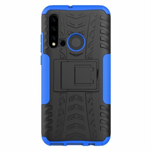 Чехол Hybrid Armor для Huawei P20 lite (2019) / nova 5i (черный + голубой) Чехол Hybrid Armor для Huawei P20 lite (2019) / nova 5i (черный + голубой)