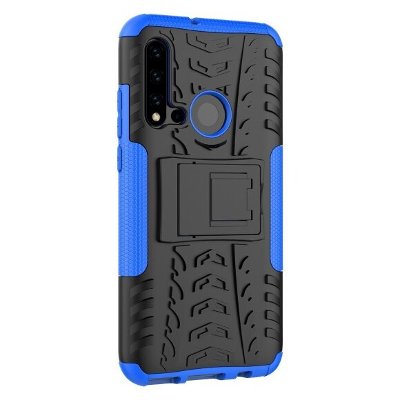 Чехол Hybrid Armor для Huawei P20 lite (2019) / nova 5i (черный + голубой) Чехол Hybrid Armor для Huawei P20 lite (2019) / nova 5i (черный + голубой)