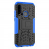Чехол Hybrid Armor для Huawei P20 lite (2019) / nova 5i (черный + голубой)