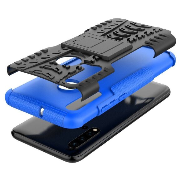 Чехол Hybrid Armor для Huawei P20 lite (2019) / nova 5i (черный + голубой) Чехол Hybrid Armor для Huawei P20 lite (2019) / nova 5i (черный + голубой)