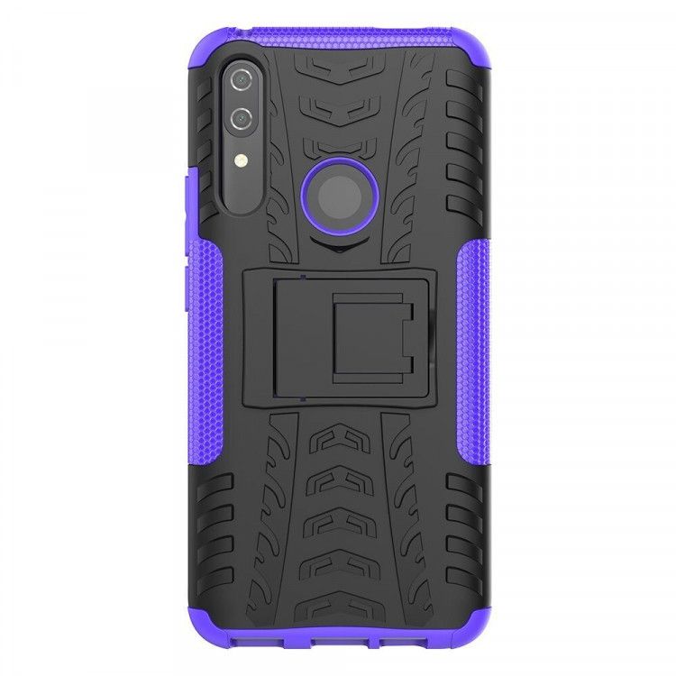 Чехол Hybrid Armor для Huawei P Smart Z / Honor 9X (STK-LX1) (черный + фиолетовый)