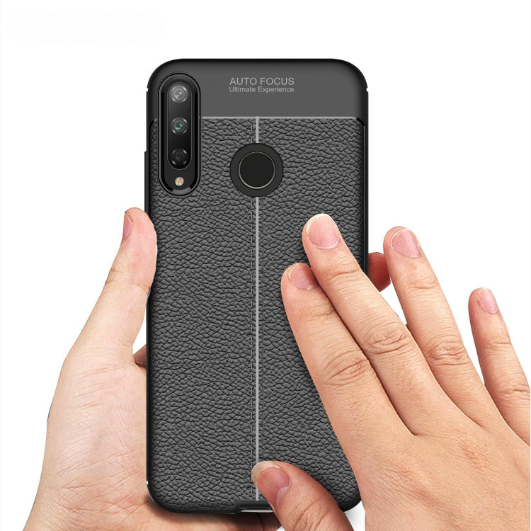 Чехол-накладка Litchi Grain для Huawei P40 lite E / Honor 9C (красный)