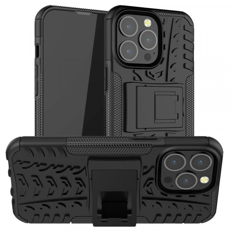 Чехол Hybrid Armor для iPhone 13 Pro (черный)