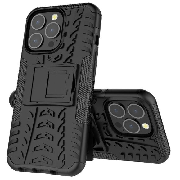 Чехол Hybrid Armor для iPhone 13 Pro (черный)