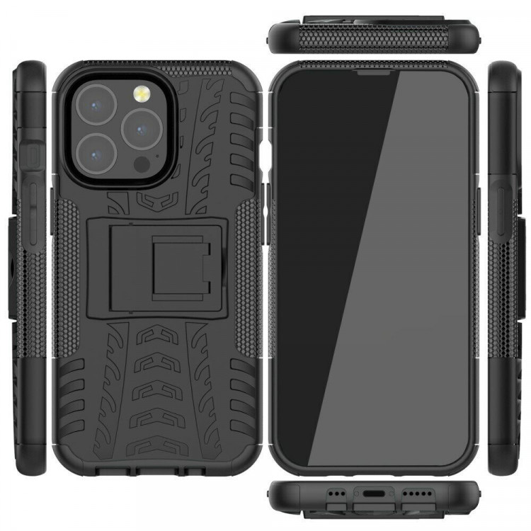 Чехол Hybrid Armor для iPhone 13 Pro (черный)