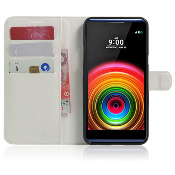Чехол с визитницей для LG X Style K200DS (белый) Чехол с визитницей для LG X Style K200DS (белый)