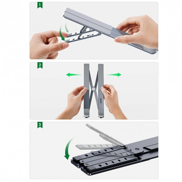 Подставка для ноутбука UGREEN LP451 (40289) 11"-17" Silver