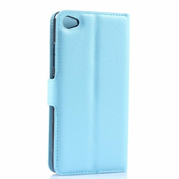 Чехол с визитницей для Lenovo Sisley S90 (голубой)