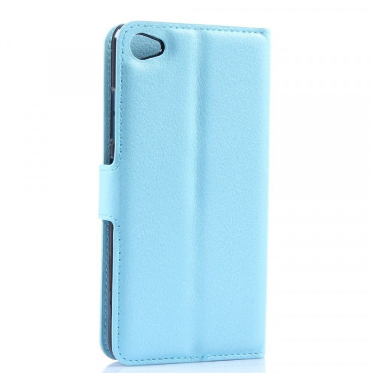Чехол с визитницей для Lenovo Sisley S90 (голубой)