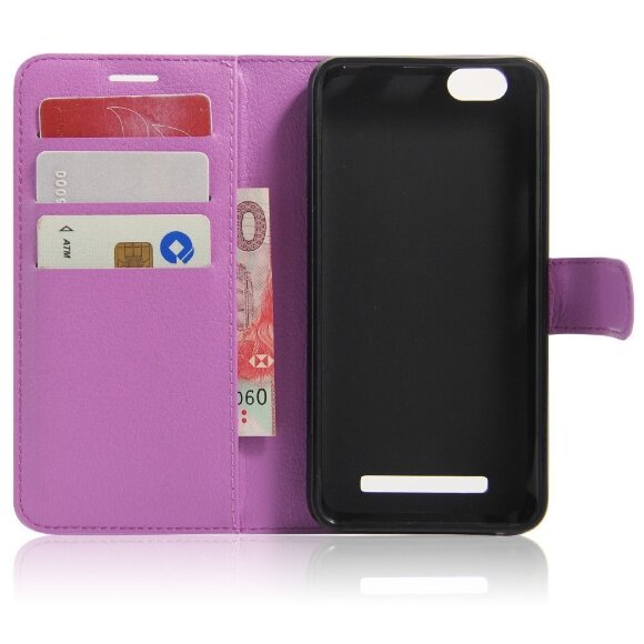 Чехол с визитницей для Lenovo Vibe C (фиолетовый)