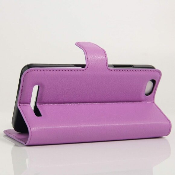Чехол с визитницей для Lenovo Vibe C (фиолетовый)