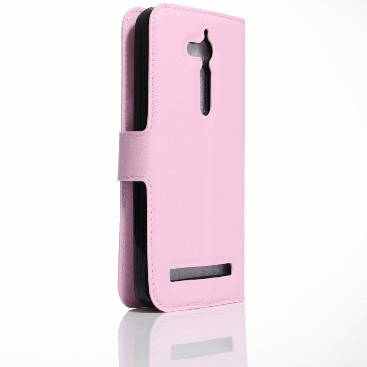 Чехол с визитницей для ASUS ZenFone Go ZB500KL (розовый)