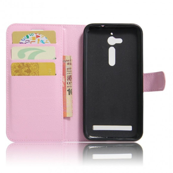 Чехол с визитницей для ASUS ZenFone Go ZB500KL (розовый) Чехол с визитницей для ASUS ZenFone Go ZB500KL (розовый)