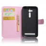 Чехол с визитницей для ASUS ZenFone Go ZB500KL (розовый)