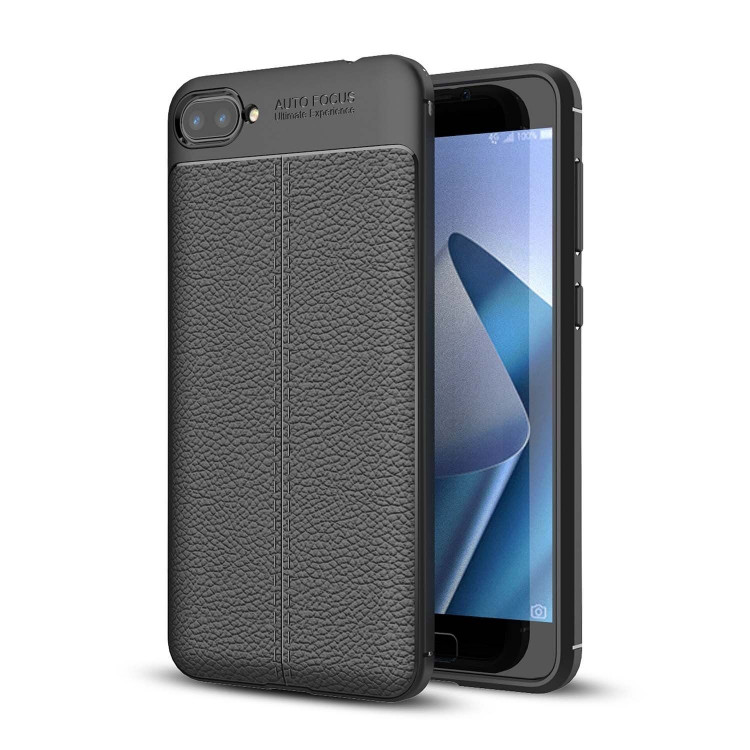 Чехол-накладка Litchi Grain для Asus Zenfone 4 Max ZC520KL (черный)