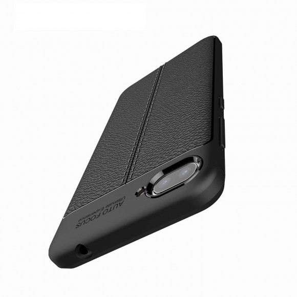 Чехол-накладка Litchi Grain для Asus Zenfone 4 Max ZC520KL (черный)