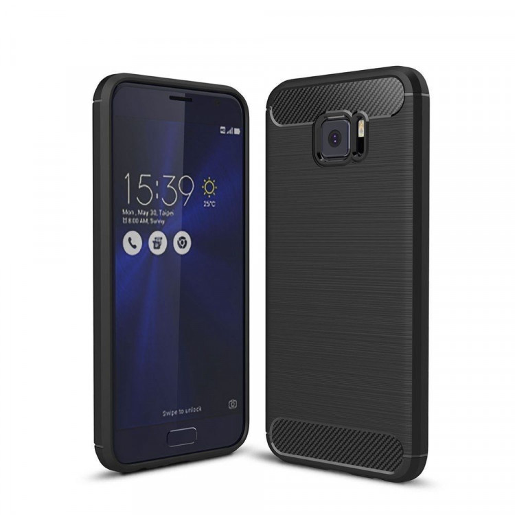 Чехол-накладка Carbon Fibre для Asus Zenfone 4V V520KL (черный)