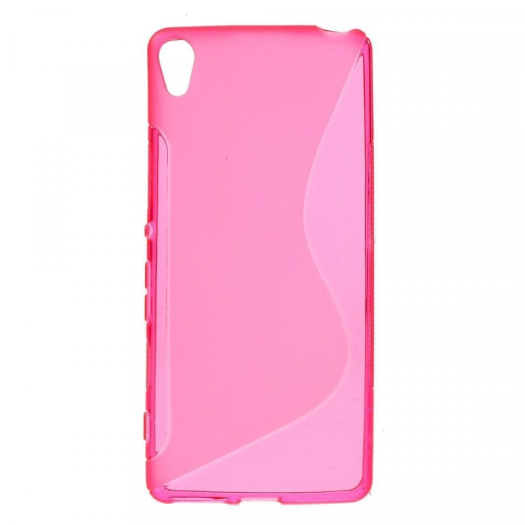 Нескользящий чехол для Sony Xperia XA (малиновый)