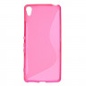Нескользящий чехол для Sony Xperia XA (малиновый)