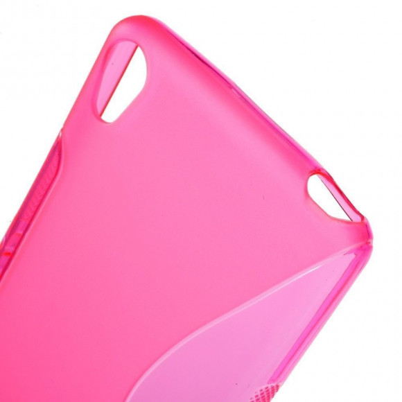 Нескользящий чехол для Sony Xperia XA (малиновый)