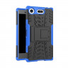 Чехол Hybrid Armor для Sony Xperia XZ1 Compact (черный + голубой)