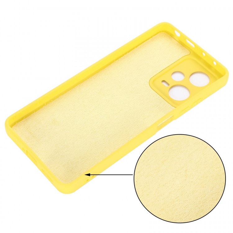 Силиконовый чехол Mobile Shell для Xiaomi Redmi Note 12 Pro (желтый)