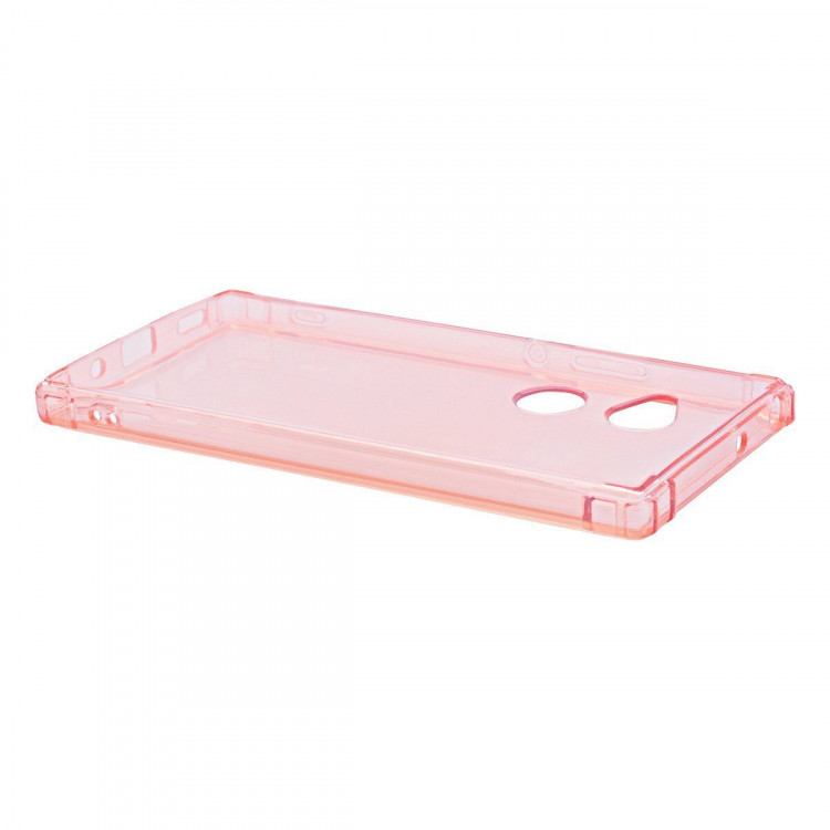 Силиконовый чехол с усиленными бортиками для Sony Xperia XA2 Plus (розовый)